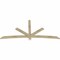 Ekena Millwork Alberta Rough Sawn Timber Gable Bracket, Douglas Fir, 96"W x 44"H x 2"D x 4"F, 11/12 Pitch GBW096X44X0204ALB00RDF - alternate 2